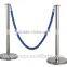 luxury stainless steel twist / Velvet rope barrier, stanchions ropes 1