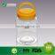 Wholesale cheap price 500ml food container with convenient handle lid plastic bottle transparent plastic jar