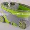 easy going mop and power saving spin mop with two wheels