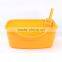 Eco-friend PP material square shape cat litter box, plastic pet toilet box