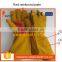 DDSAFETY  China Supplier Yellow Cow Split With Red Reinforced Palm Glove With Full Lining