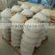Cement block base stone for clothesline pole