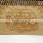 fancy laser engraved bamboo card