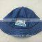 Customize New Design Denim 6 Panel Bucket Hat With 3D Embroidery