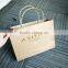 china factory custom eco friendly recycled brown craft paper bags with gold stamping logo