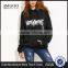 Black Abstract Custom Made Print Hoodie With Pocket Private Label Long Sleeve Hoodies Cotton French Terry