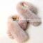 Myfur Elegant Ladies Fur Collar Luxury Fox Body Fur Scarf Baby Pink Cute Collar