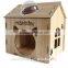 R1907H Natural Wooden Pet House Pet Play House Lovely Pet House