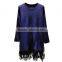 hot selling beautiful loose tassels lady fashion dress for sale