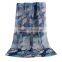 Voile Scarves & Wraps Rectangle Navy Blue Flower Fashionable Scarf