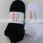 Mens Womens Unisex cotton black white ankle socks