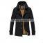 2016 Men's plus size 100% cottonwarm wind coat men long jacket with fur lining