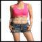 Plain Seamless Cropped TANK TOP Yoga Gym Active Sports Bra pink color