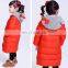 T-GC027 Girls Long Red Sweet Full Length Down Coat