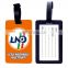 ID clear durable pvc/plastic travel luggage tags