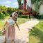 2020 New Girls 3 Pcs Set Crop Top+Wide Pants+Scarf Cotton Summer Fashion Girls Suits