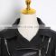 TWOTWINSTYLE PU Leather Lapel Collar Long Sleeve Asymmetrical Plus Size Casual Women's Jacket