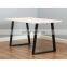 galvanized powder coated erw steel iron square tube for table base sofa coffee table legs