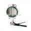 ISO 9001 AWWA C504 PN10/PN16/PN25 Bore Wafer concentric butterfly valve stainless steel