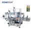 ZONESUN ZS-TB300M Automatic Stickers Flat Bottle Double Sided Labeling Machine For Square Bottles