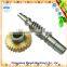 survival gear / Pinion Brass Worm Gear Alloy Wheel Screw Shaft