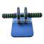 2021 sweat absorbent handle ab roller wheel with kneeling pad ABS roller abdominal muscle training wheel