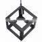 Industrial Metal Black Geometric Shape Pendant Lights E27 Decorative Lamp Fixture