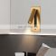New Nordic Metal Bedside LED Reading Wall Lamp Bronze USB Charging Port 3W Wall Lamp