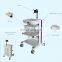 2020 Hot Sale Cheapest Price of OEM Small type Equipment Trolley 4 layers Hospital Computer Trolley for hospital and home use