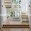 Brisbane Stairs Remodel Inspiration Contemporary Mono Stringer Wood Tread Staircase with Glass Railing