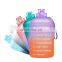 1 Gallon customized logo colorful portable motivational time marking leak proof bpa free sports water bottle carrier half gallon