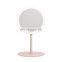 Foldable Travel Vanity Mirror With LED Light Makeup Mirror Type C Charging