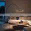 Post Modern Minimalist Fishing Sofa Corner Standing Light Luxury Ring Floor Lamp for Living Room