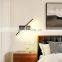 LED Wall Light 330 Degree Rotatable Adjustable Lights Angle Indoor Wall Lamp Simple Lamps Fixture Aluminum AC110/220V