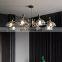 Nordic bubble glass chandelier modern simple creative restaurant bar stair duplex glass chandelier