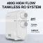 New design 400GPD Under Sink Reverse Osmosis Purification System RO Drinking Water Filter Purifier