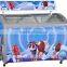 double glass door chest freezer for ice cream