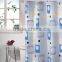 1PC VARIOUS PRINTED POLYESTER SHOWER CURTAIN WITH 12 BUTTONS W/WITHOUT HOOKS