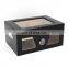 Custom logo Wholesale Spanish Cedar Wood cigar Humidor Box with glass top