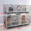 HC-R017A Stainless steel pet cages Animal Cages Stacked Dog Kennels Cages