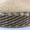 CUSTOM SIZE round Beige water Hyacinth brown floor cushions floor pouf Pouf ottoman Yoga meditation cushion Vietnam Supplier