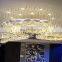 Villa Wedding Hall Hotel Custom Glory Glass Chandelier Banquet Hall Creative Art Glass Hanging Pendant Light Chandelier