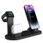Wholesale 3 In 1 Portable 15W Fast Charging Magnetic Stand Up Wireless Charger Station for Cell phone smart watch earphone