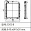 high quality heat exchangers system cooling For CAT Caterpillar E100 E120B E200B 7YF00497 Radiator Factory