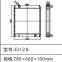 high quality Excavator Radiator Cooling System E312B E312C E312D Excavator Aluminum Radiator For Excavator Parts