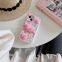 Cute Cartoon Spring pig head Soft Shockproof Silicone Back Cover Pink Phone Case For Iphone 13 14 15promax 15pro