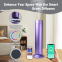 Premium Modern Design Aluminum Alloy Aroma Diffuser 150ml Bluetooth APP Remote Control Home Bedroom Decor Scent Machine