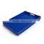 Rectangular Tray with Handle Six Color Wooden Tray