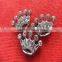 Compet produce 10mm slide charm crown, metal crown, fashion full rhinestone crown