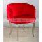High quality Metal material dining coffee chair